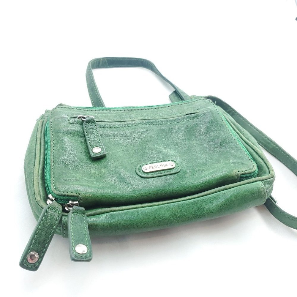 PERLINA Bag Green Crossbody Purse